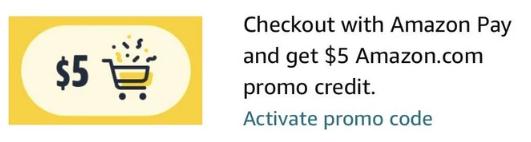 Targeted Amazon Pay Buy A 10 Order To Get A 5 Promo Credit