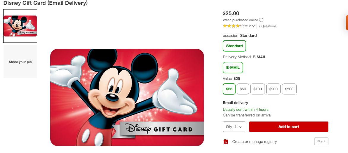 How To Buy Discounted Disney Gift Cards 2023 Save More 24 3
